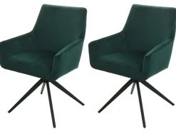 Silla de comedor MCW-L91 (set de 2), verde