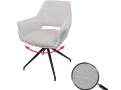 Silla de comedor MCW-M53, crema-blanco