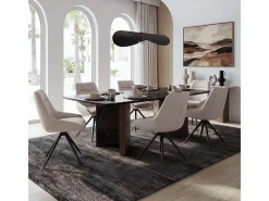 Silla de comedor MCW-M65, crema-beige
