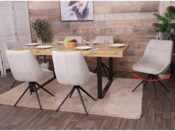 Silla de comedor MCW-M65, crema-beige