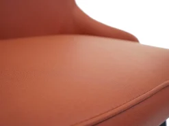 Silla de comedor MCW-M60 (juego de 6), terracota-marrón