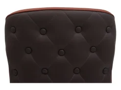 Silla de comedor MCW-M60 (juego de 6), terracota-marrón