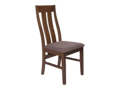 Silla de comedor MCW-M58 (set de 2), estructura oscura, topo