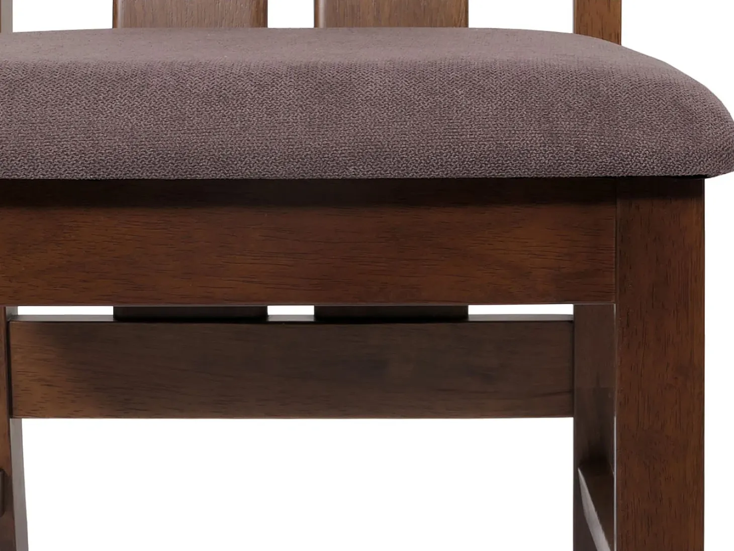 Silla de comedor MCW-M58 (set de 2), estructura oscura, topo