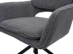 Silla de comedor MCW-N74 (juego de 6), gris