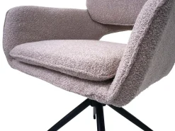 Silla de comedor MCW-N74 (juego de 6), beige