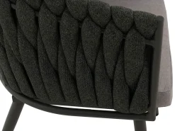 Silla de comedor MCW-N38 (juego de 6), cojín antracita gris claro