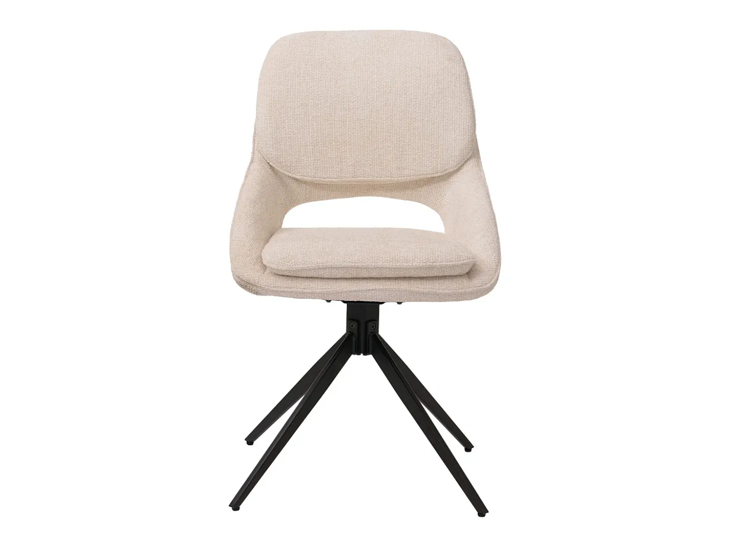 Silla de comedor MCW-N73 (juego de 6), crema-beige