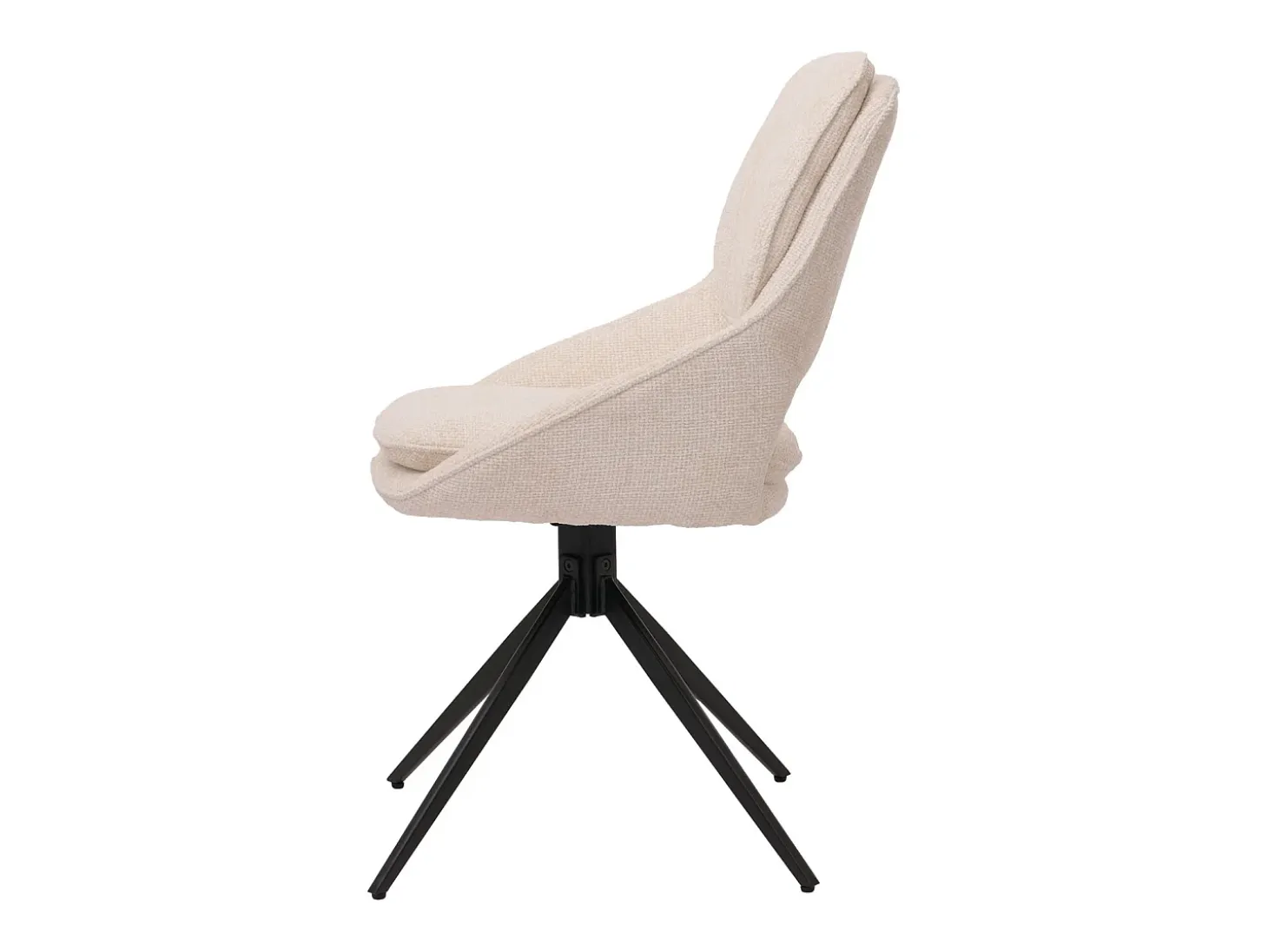 Silla de comedor MCW-N73 (juego de 6), crema-beige