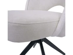 Silla de comedor MCW-N72 (set de 2), crema