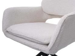 Silla de comedor MCW-N74 (set de 2), crema