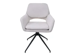 Silla de comedor MCW-N74 (set de 2), crema