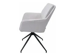 Silla de comedor MCW-N74 (set de 2), crema