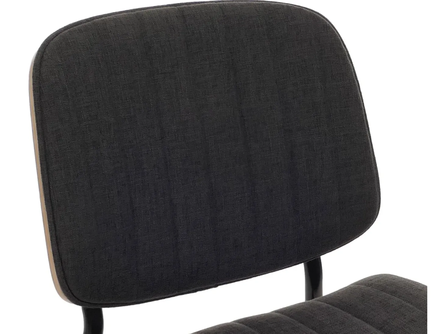 Silla de comedor MCW-O44 (juego de 6), natural, gris oscuro