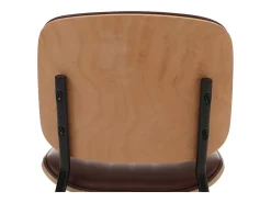 Silla de comedor MCW-O44 (juego de 6), natural, vintage marrón