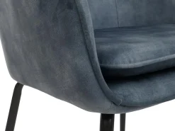 Silla de comedor MCW-O28 (juego de 6), azul