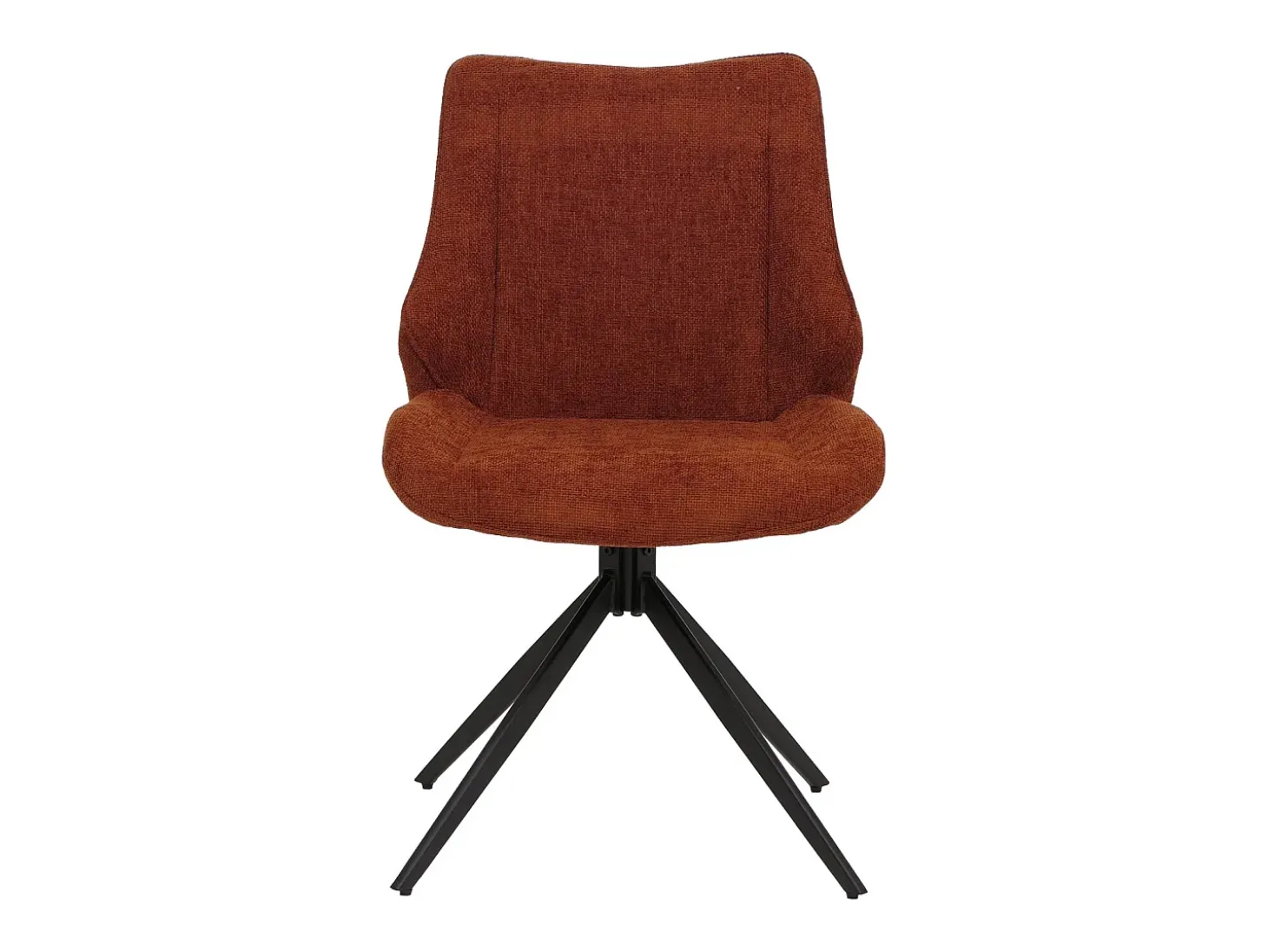Silla de comedor MCW-O48 (juego de 2), marrón rojizo