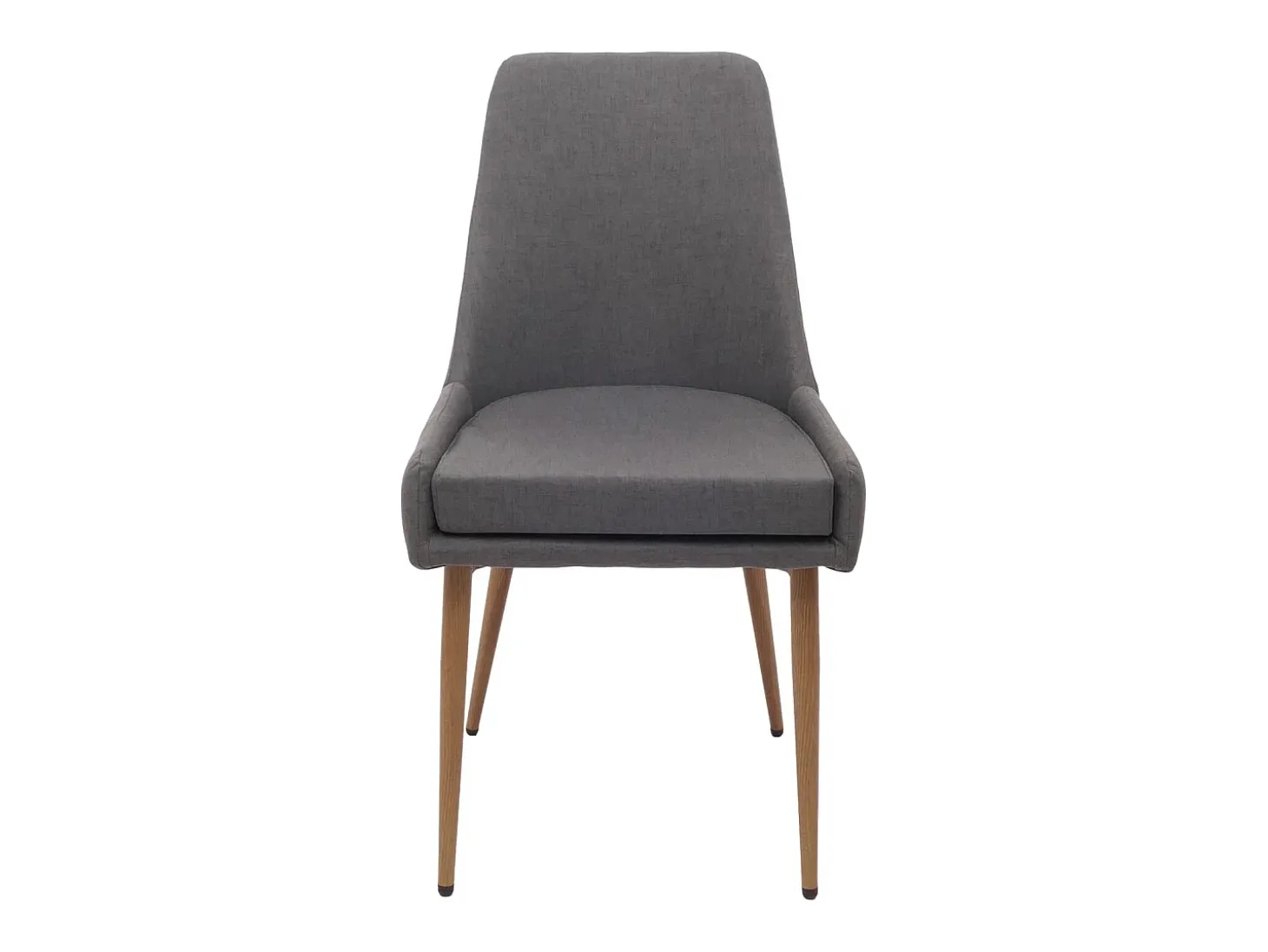 Silla de comedor MCW-O27 (set de 2), gris oscuro