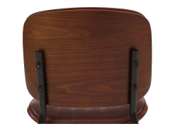 Silla de comedor MCW-O44 (set de 2), aspecto nogal, marrón vintage