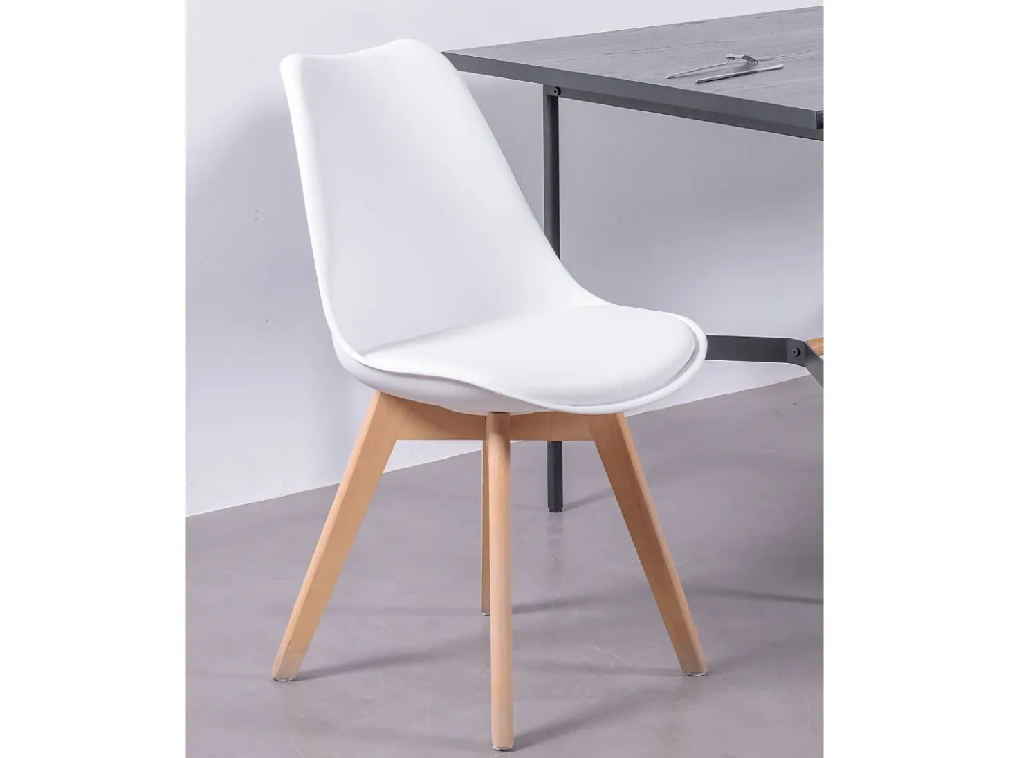 Silla de comedor nórdica - Verona - Blanco