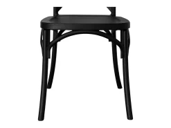 Silla de comedor nueva ensamblada de plástico polipropileno negro sprint x 4