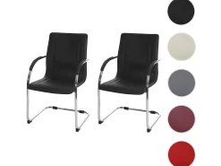 Silla de comedor Perm (set de 2), negro