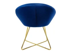 Silla de comedor Silla tapizada Silla de salón Silla de cocina Terciopelo 65x58x