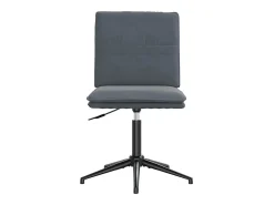 Silla de comedor terciopelo gris oscuro