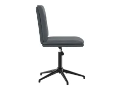 Silla de comedor terciopelo gris oscuro