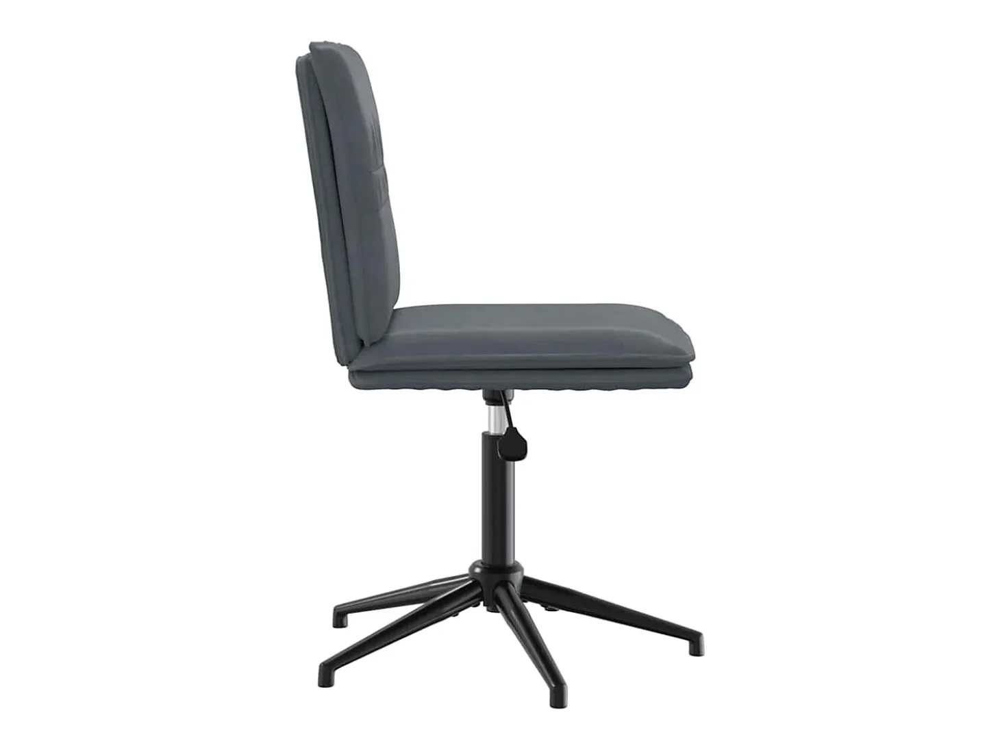 Silla de comedor terciopelo gris oscuro