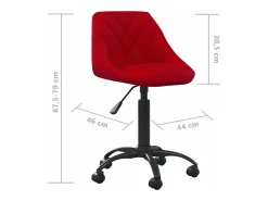 Silla de comedor terciopelo rojo tinto