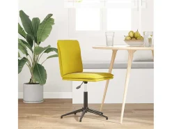 Silla de comedor terciopelo amarillo