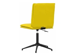 Silla de comedor terciopelo amarillo