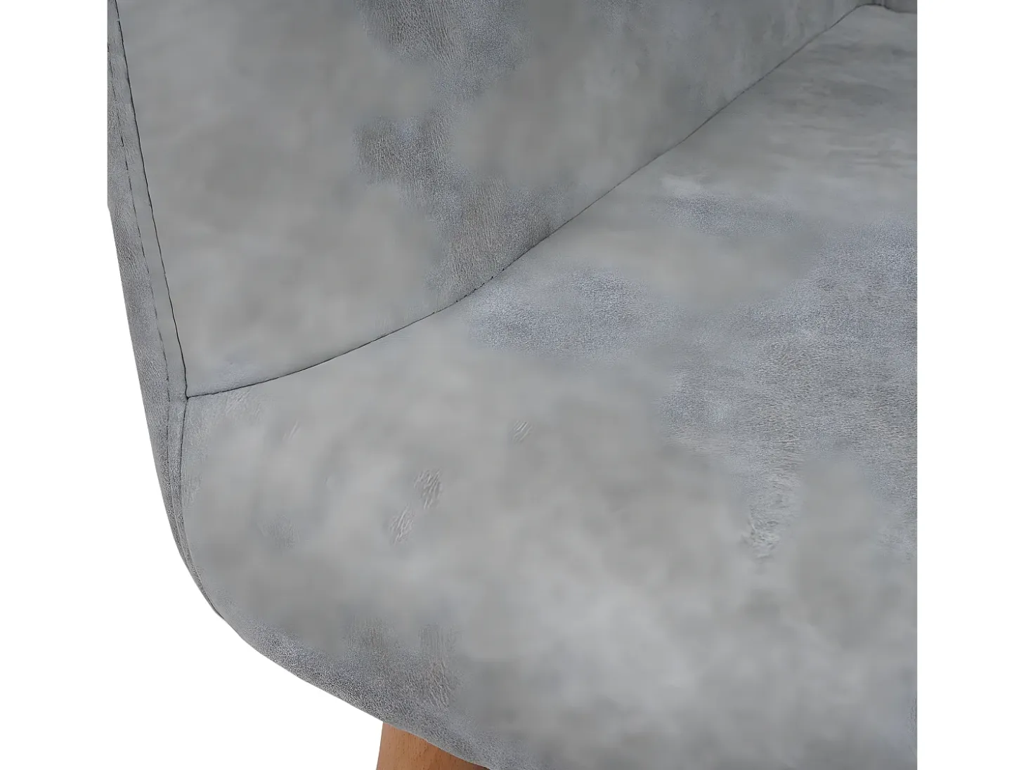 Silla de comedor Vaasa T381, textil, vintage gris hormigón, patas claras