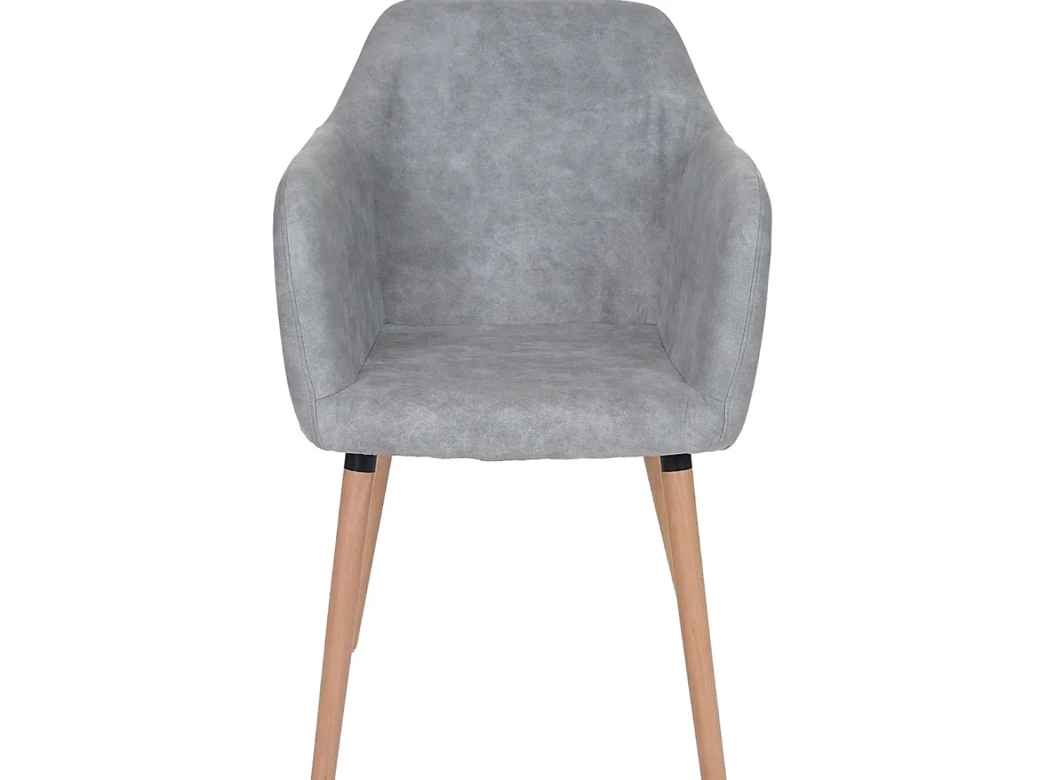 Silla de comedor Vaasa T381, textil, vintage gris hormigón, patas claras