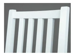 Silla de comedor Wright blanca.