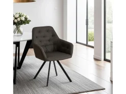 Silla de comedor 59x88x57 cm antracita eames