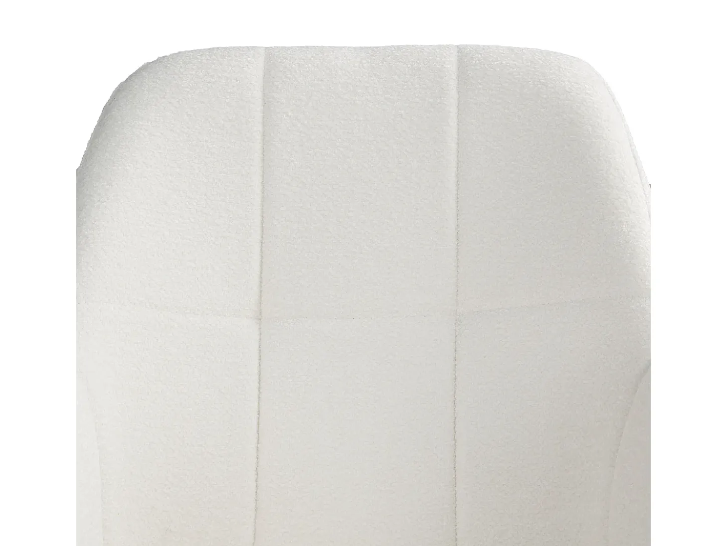 Silla de comedor 56x86x60 cm beige moderna sillón huevo bouclé