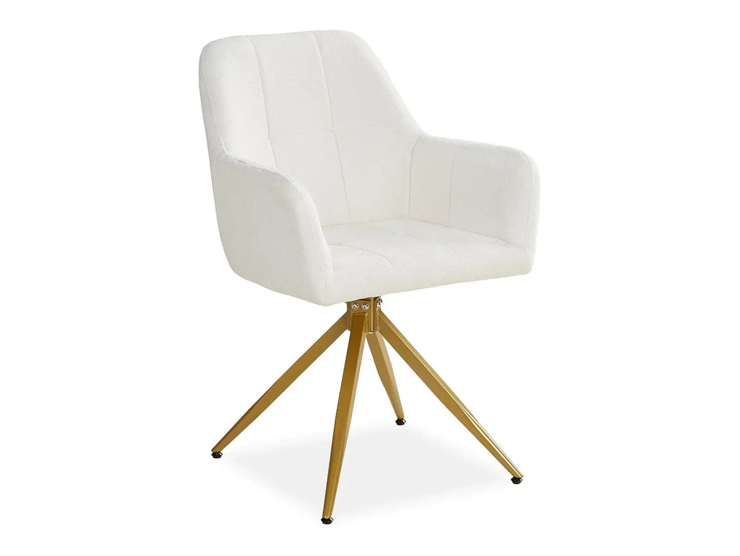 Silla de comedor 56x86x60 cm beige moderna sillón huevo bouclé