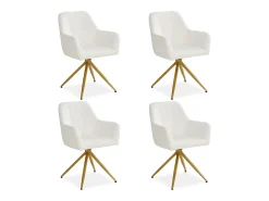 Silla de comedor 56x86x60 cm beige