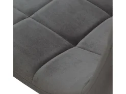 Silla de comedor 43,5x88x50 cm gris Eames