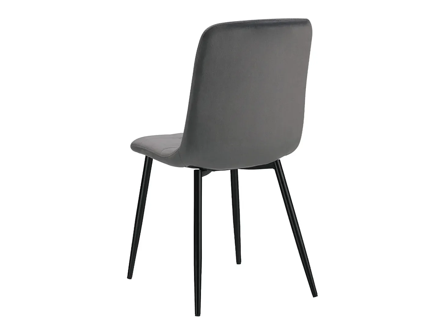 Silla de comedor 43,5x88x50 cm gris Eames