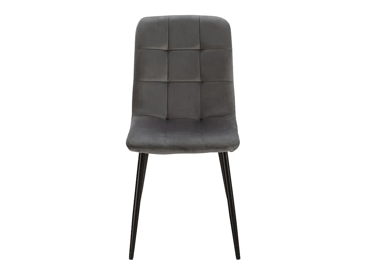 Silla de comedor 43,5x88x50 cm gris Eames