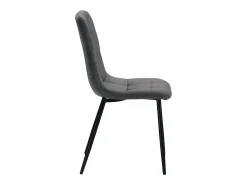 Silla de comedor 43,5x88x50 cm gris Eames