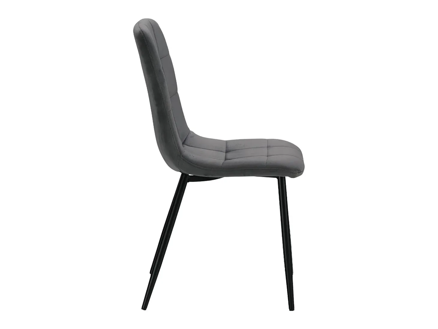 Silla de comedor 43,5x88x50 cm gris Eames