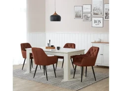 Silla de comedor 59x88x62.5 cm marrón Eames