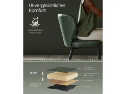 Silla de comedor 52x55x79 cm verde Ekho