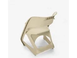 Silla de diseño apilable para bares, fiestas y eventos públicos plástico Nest - Beige