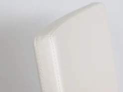 Silla de diseño Artemis en piel sintética con patas entrelazadas antracita-Color Blanco