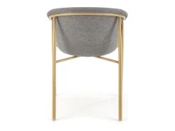 Silla de diseño de tela gris Norma